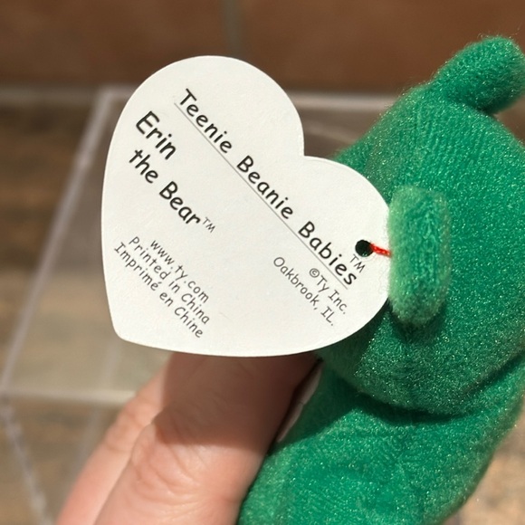 Ty Beanie Babies Erin 1997 with Teanie Baby - Picture 9 of 11
